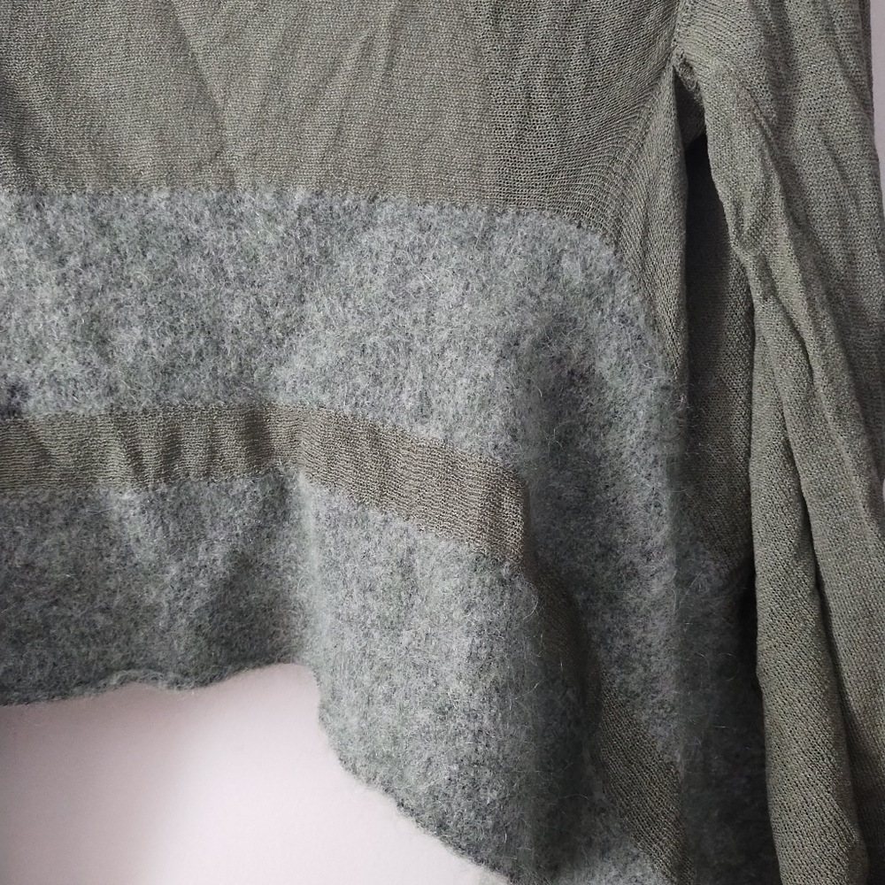 SARAH PACINI Green Open Front Sweater XS - Picture 3 of 5